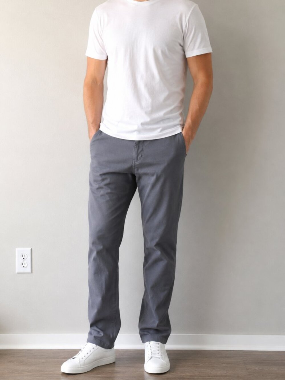 Toad & Co Men’s Chino Pants 34x34 Gray Straight Leg Comfort Stretch Casual Workw